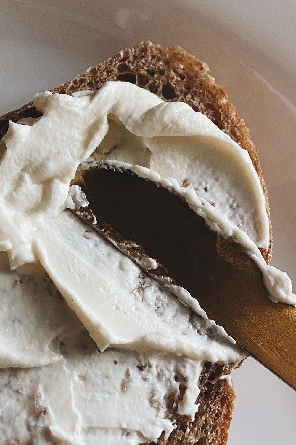 Butter spread smoothly on toast