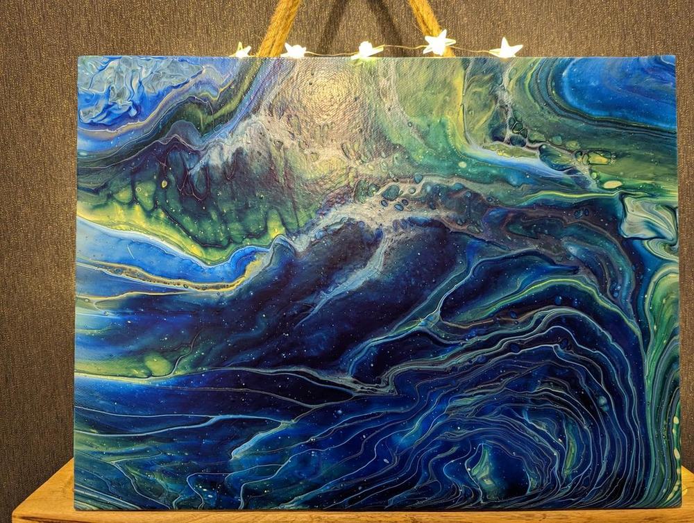 My first fluid art painting